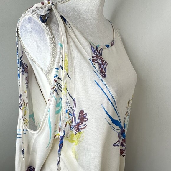 NWT Free People Clear Skies Floral Print Cold Shoulder Tunic Mini Dress Medium - Picture 4 of 16